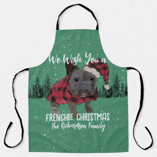 French Bulldog Christmas Personalisiert Dog French Schürze