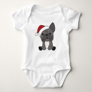French Bulldog Christmas Snow Winter Animals Baby Strampler