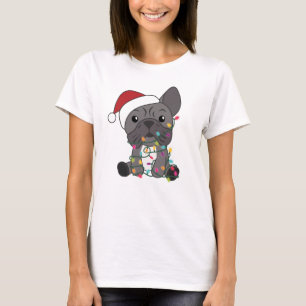 French Bulldog Christmas Snow Winter Animals T-Shirt