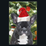 French Bulldog Christmas Tree Ornaments Snowman Briefpapier<br><div class="desc">Niedlicher französischer Bulldogge mit Weihnachtsbaumschmuck Snow Man im Hintergrund.</div>