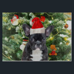 French Bulldog Christmas Tree Ornaments Snowman Schneidebrett<br><div class="desc">Französische Bulldogge Weihnachtsbaumschmuck Snowman Cutting Board. Niedlicher französischer Bulldog mit Weihnachtsbaumschmuck Snow Man im Hintergrund Foto Cutting Board.</div>