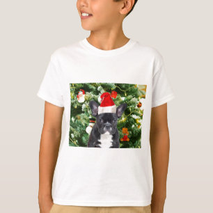 French Bulldog Christmas Tree Ornaments Snowman T-Shirt