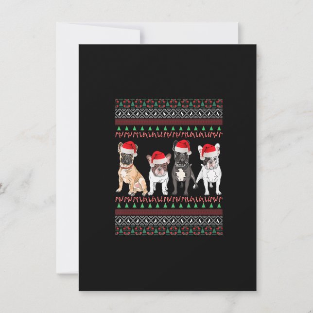 French Bulldog Christmas Ugly Frenchie Mama Xmas P Einladung (Vorderseite)