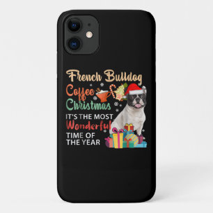 French Bulldog Coffee Christmas It's Wonderful Case-Mate iPhone Hülle