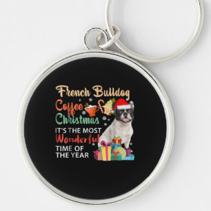 French Bulldog Coffee Christmas It's Wonderful Schlüsselanhänger