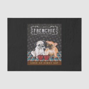 French Bulldog Coffee Club Seidenpapier