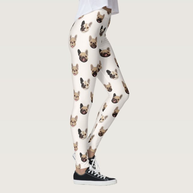 French Bulldog Cute Dog Lover Pattern Leggings (Rechts)