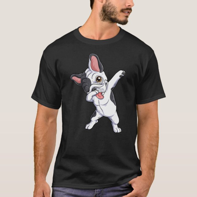 French Bulldog Dab Cool Frenchie Dog Dabbing Boys  T-Shirt (Vorderseite)