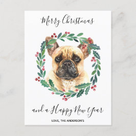 French Bulldog Dog Elegant Frohe Weihnachten