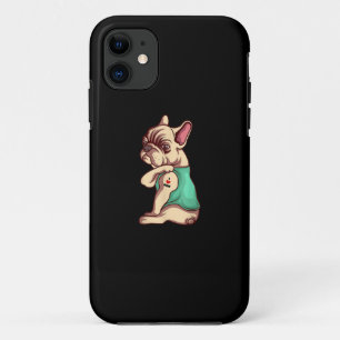 French Bulldog Dog I Love Mom Tattoo Lover Gift Case-Mate iPhone Hülle
