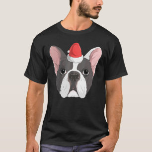 French Bulldog Dog Santa Christmas X Mas Frenchie T-Shirt