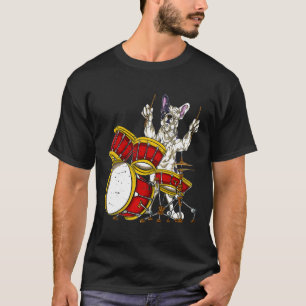 French Bulldog Drummer Schlagzeug Dog Music Drums T-Shirt