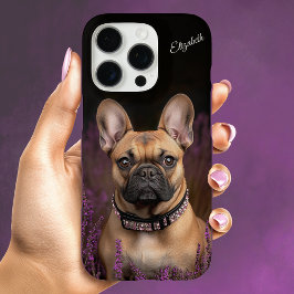 French Bulldog Fawn Frenchie Personalisiert iPhone 16 Pro Hülle