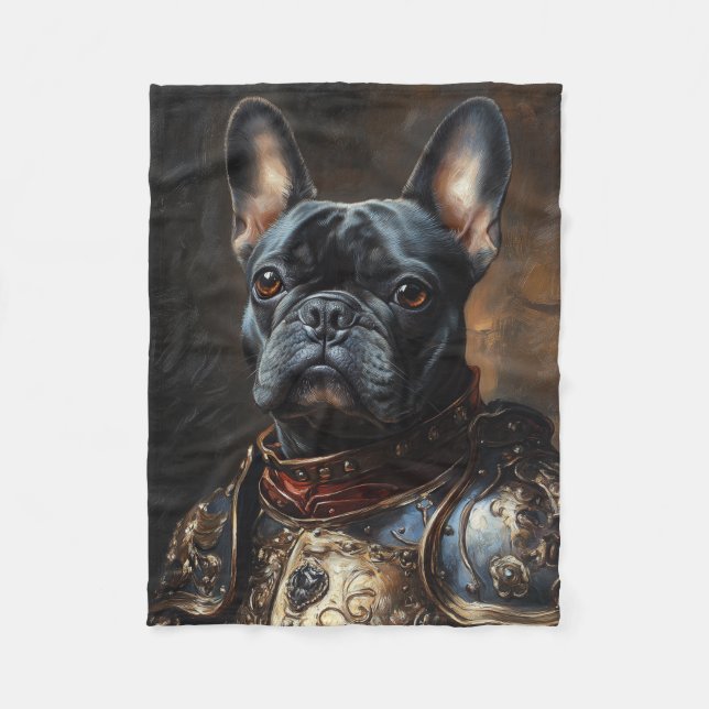 French Bulldog Fleece Blanket (Vorderseite)