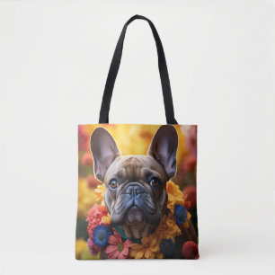 French Bulldog Floral Wreath