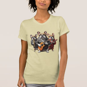 French Bulldog Französische Bulldogge Musiker T-Shirt