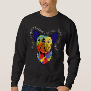 French Bulldog Frenchie Artwork Malerei Sweatshirt
