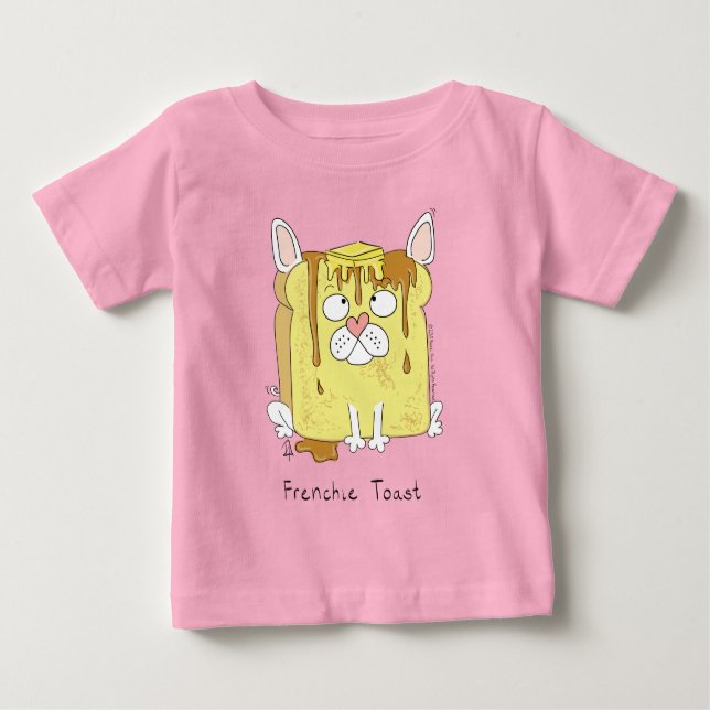 French Bulldog Frenchie Dog Funny Baby T-shirt (Vorderseite)
