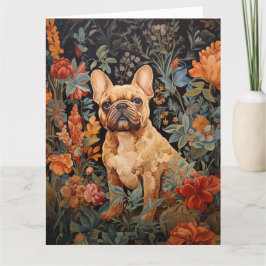 French Bulldog Frenchie Garden Tapestation Geburts Dankeskarte