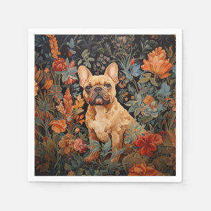 French Bulldog Frenchie Garden Tapestation Geburts Serviette