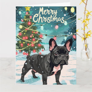 French Bulldog Frohe Weihnachten Karte