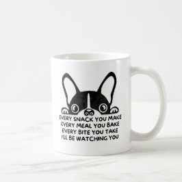 French Bulldog Funny guckt dir Parody Kaffeetasse