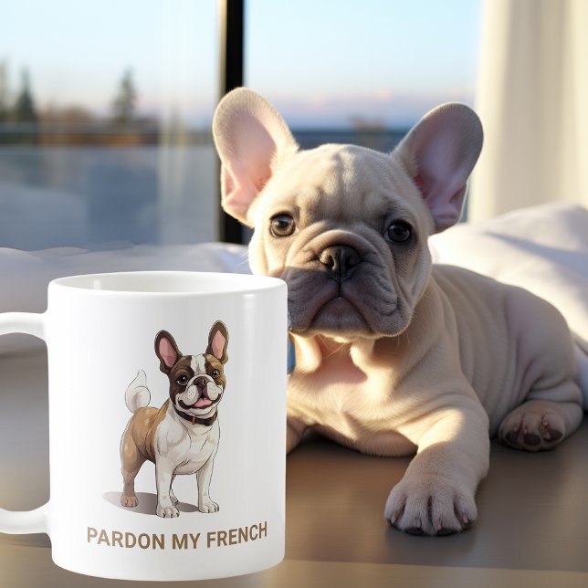 French Bulldog Funny Personalized Kaffeetasse (Von Creator hochgeladen)