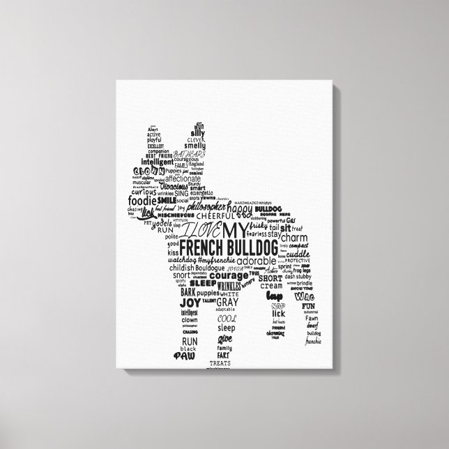 French Bulldog-Geschenk Leinwanddruck (Vorderseite)