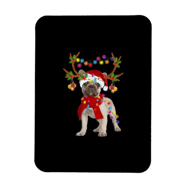 French Bulldog Gorgeous Rentier Weihnachtsbaum Magnet (Vertikal)