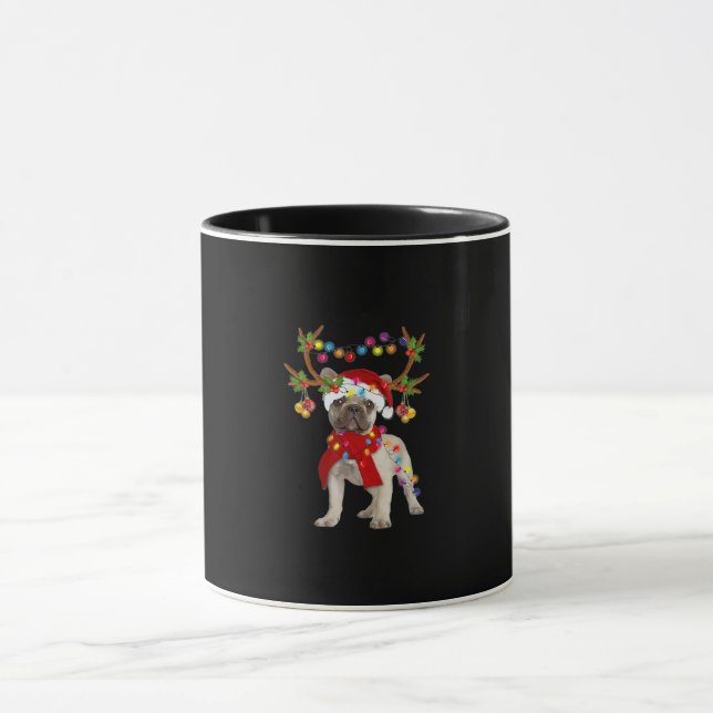 French Bulldog Gorgeous Rentier Weihnachtsbaum Tasse (Zentrum)