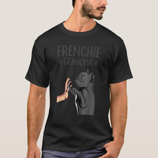 French Bulldog Grandma Frenchie Dog Lover Womens  T-Shirt (Vorderseite)
