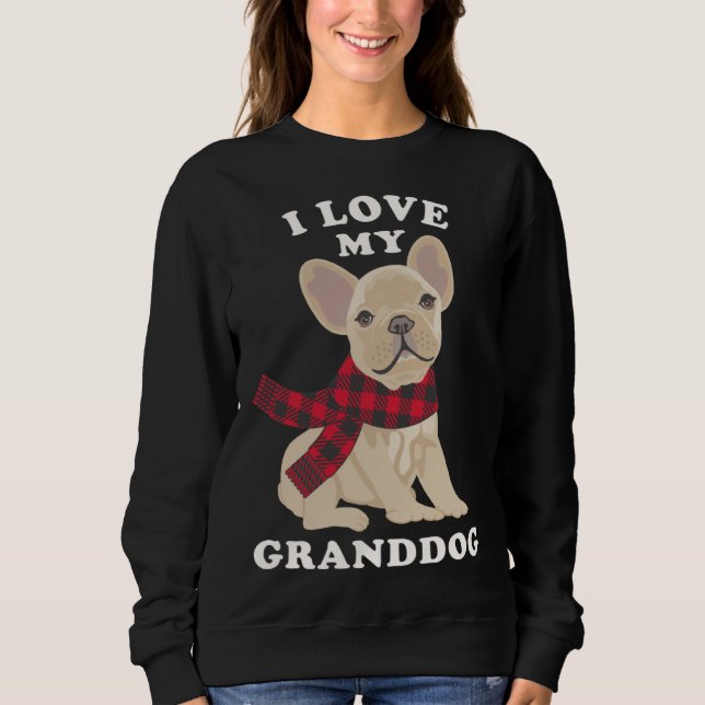 French Bulldog  Grandma Xmas  Fun Frenchie Granddo Sweatshirt (Vorderseite)