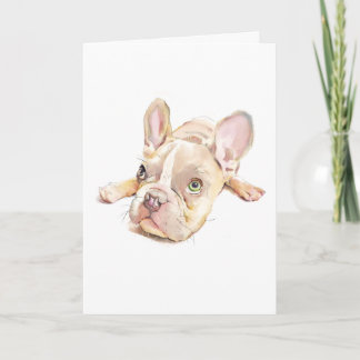 French Bulldog Greeting Card, Dog Mom Gift, Karte
