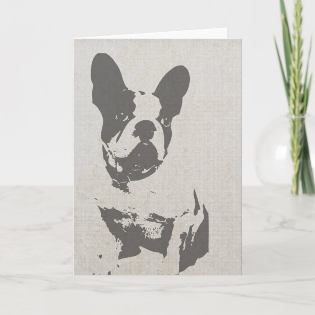 French Bulldog Grußkarte Karte (Vorderseite)