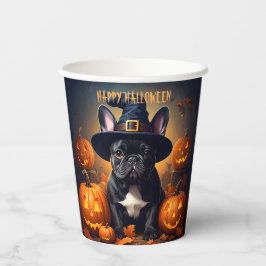 French Bulldog Halloween Pappbecher