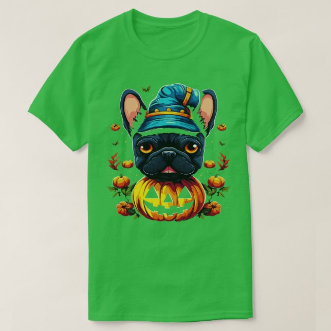 French Bulldog Halloween T-Shirt (Design vorne)
