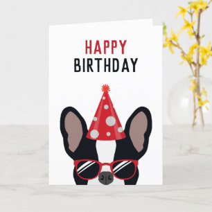 French Bulldog Happy Birthday Karte
