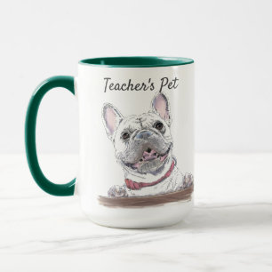 French Bulldog Happy Dog Zeichne Personalisiert Tasse