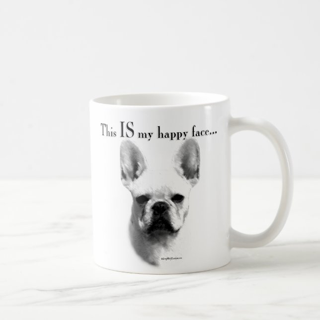 French Bulldog Happy Face Tasse (Rechts)