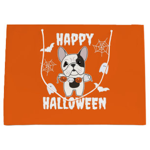 French Bulldog Happy Halloween Hunde Kostüm Große Geschenktüte