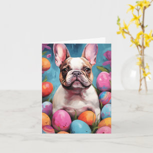 French Bulldog Happy Oaster Karte