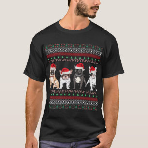 French Bulldog hässlicher Weihnachtspullover Essen T-Shirt