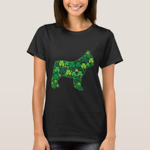 French Bulldog Hund Funny Puppy Kleeblatts St Patr T-Shirt