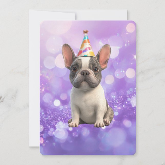 French Bulldog Invitation Card (Vorderseite)