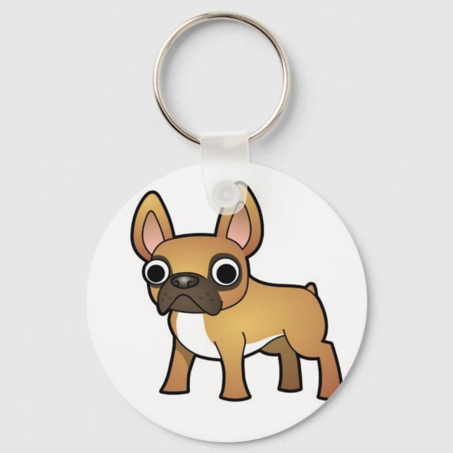 French bulldog keychain schlüsselanhänger (Vorderseite)