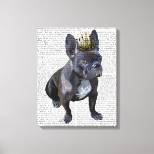 French Bulldog King Leinwanddruck