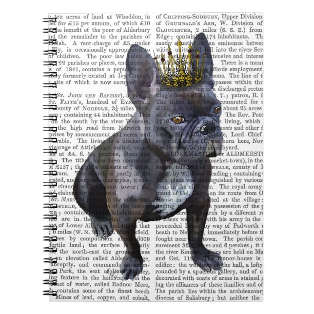 French Bulldog King Notizblock (Vorderseite)