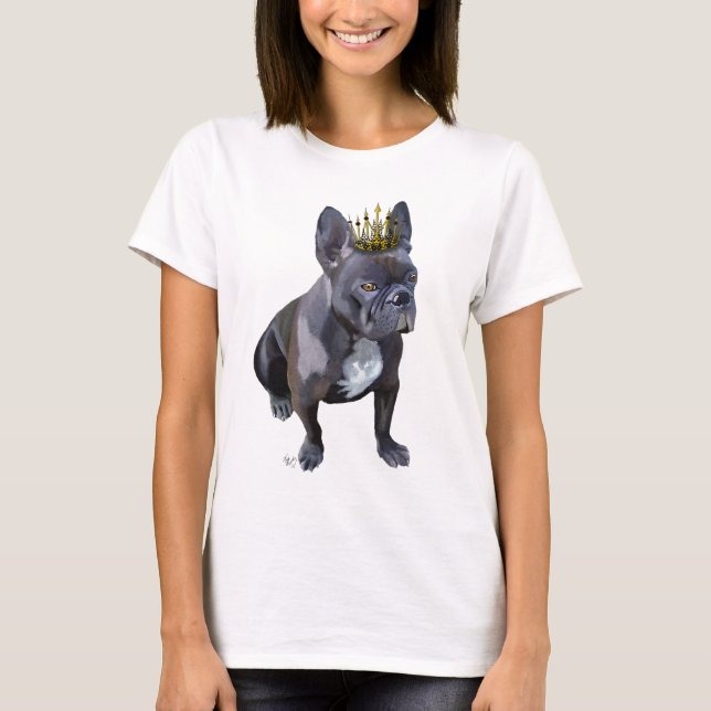 French Bulldog King T-Shirt (Vorderseite)