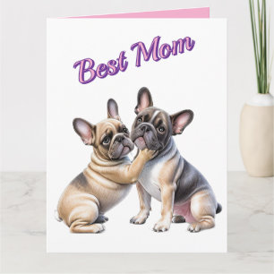 French Bulldog Liebe französische Bulldogge  Dankeskarte