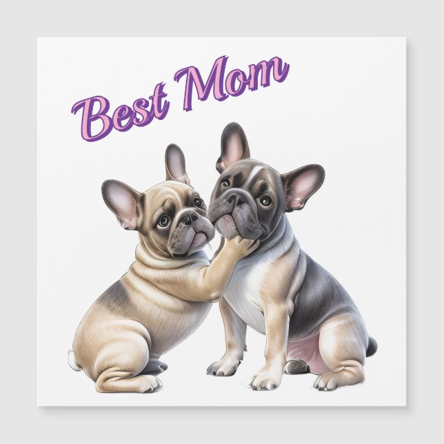 French Bulldog Liebe französische Bulldogge  Magnetkarte (Vorderseite)